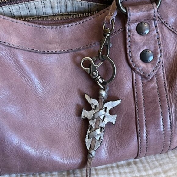 Frye. Orchid Melissa Zip Satchel Leather bag . - Picture 5 of 13